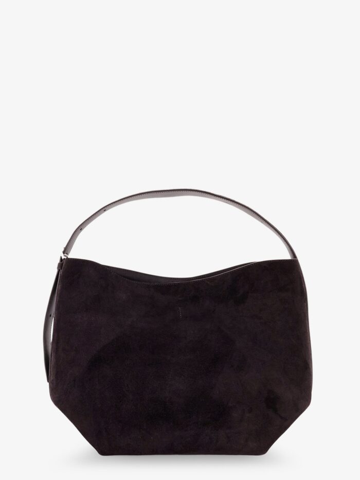 toteme medium belted suede shoulder bag TOTEME Medium Belted Suede Shoulder Bag