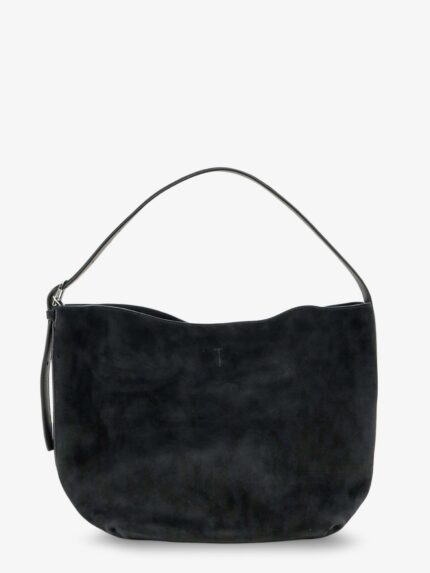 TOTEME Medium Belted Suede Shoulder Bag