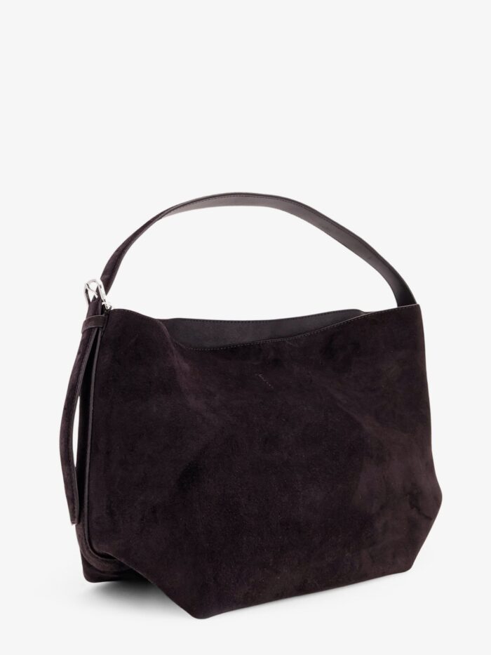 TOTEME Medium Belted Suede Shoulder Bag