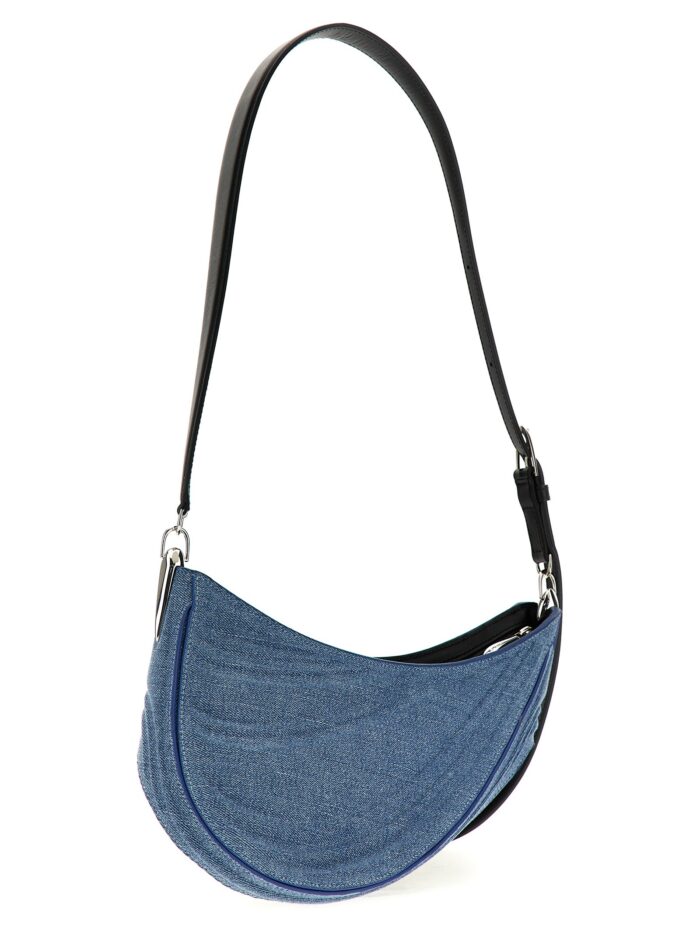 MUGLER 'medium Denim Spiral Curve 01' Shoulder Bag