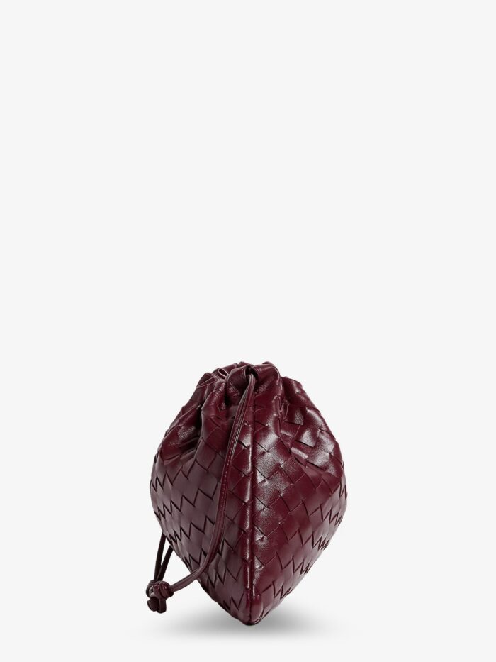Bottega Veneta Medium Dustbag Leather Clutch Bag With Woven Effect