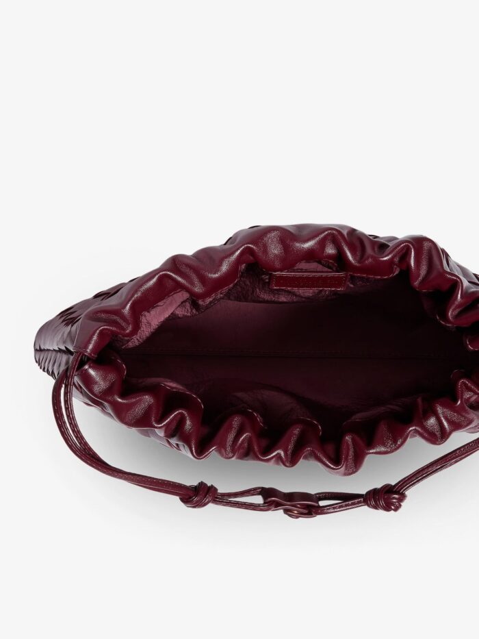 Bottega Veneta Medium Dustbag Leather Clutch Bag With Woven Effect