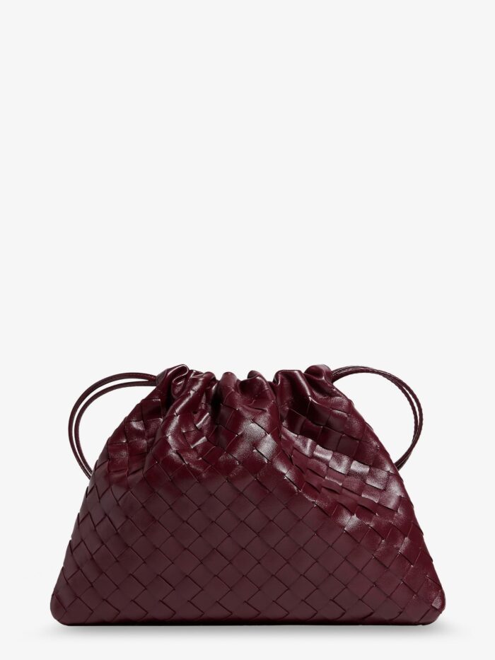 Bottega Veneta Medium Dustbag Leather Clutch Bag With Woven Effect