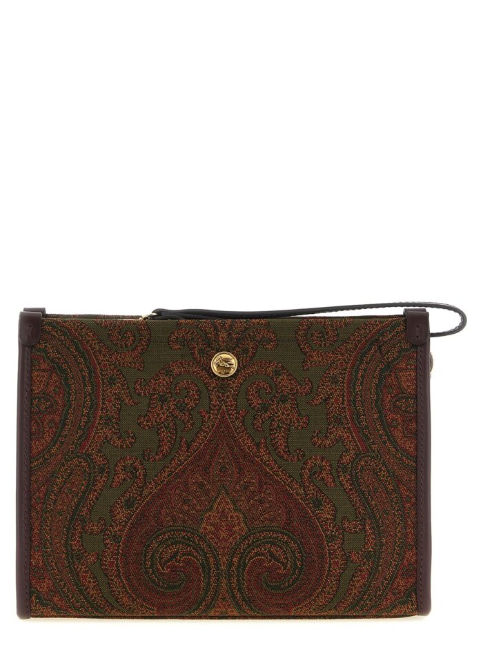 etro medium jacquard pouch Etro Medium Jacquard Pouch