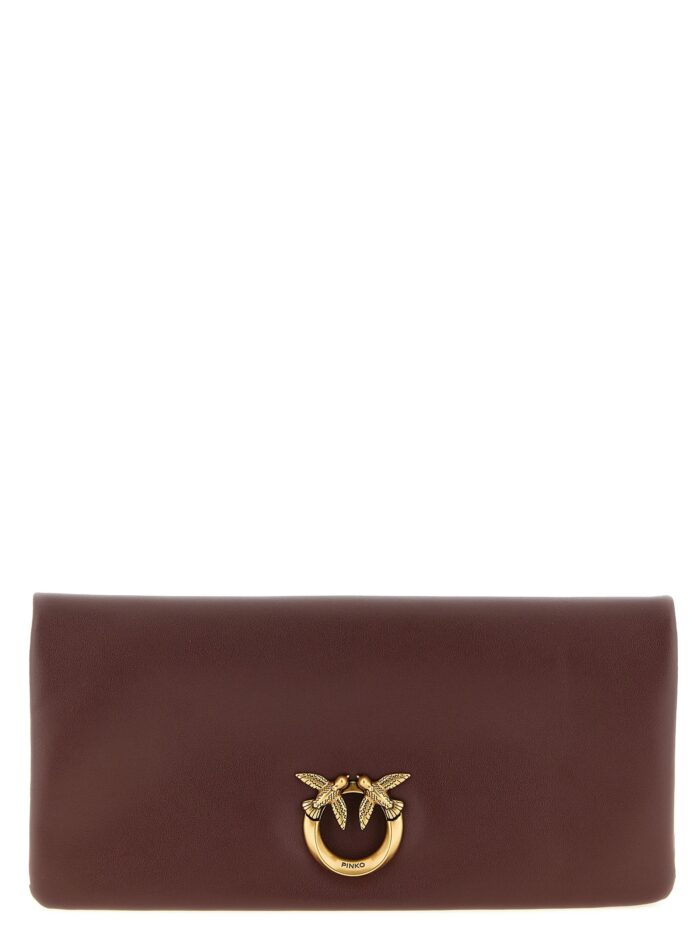 pinko medium 'love click soft horizontal' clutch bag Pinko Medium 'Love Click Soft Horizontal' Clutch Bag