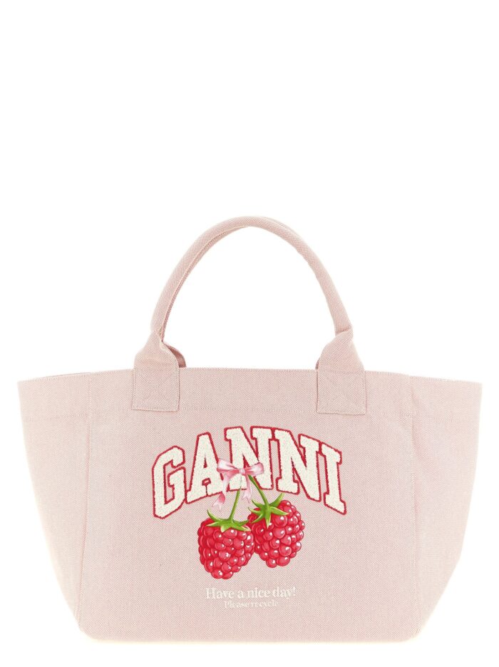 ganni medium 'raspberry' shopping bag GANNI Medium 'Raspberry' Shopping Bag