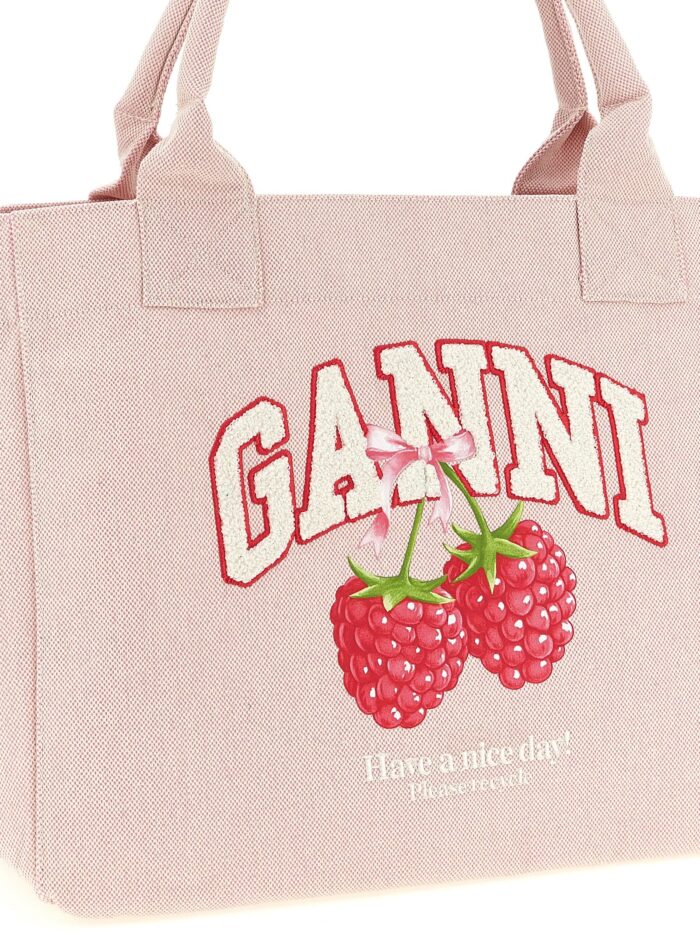 GANNI Medium 'Raspberry' Shopping Bag