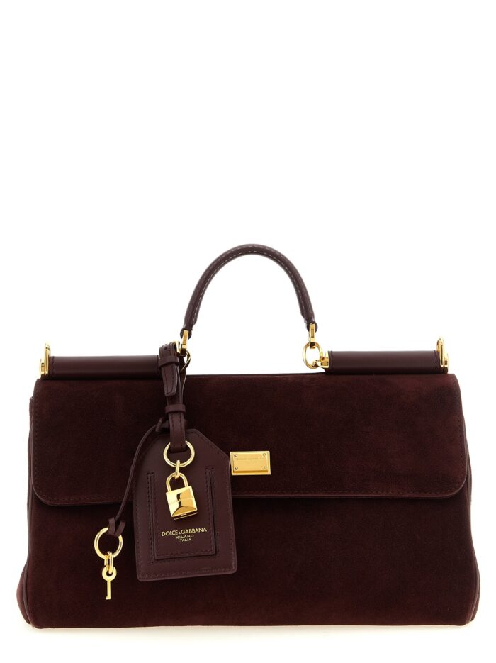 dolce & gabbana medium suede 'my sicily' handbag Dolce & Gabbana Medium Suede 'My Sicily' Handbag