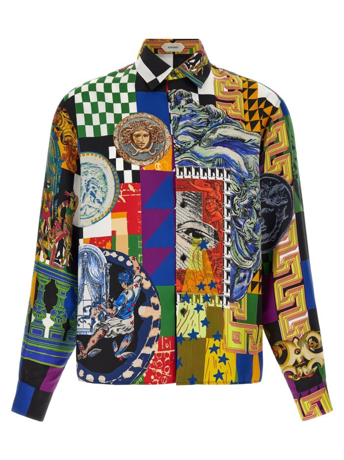 versace 'medusa collage' shirt Versace 'Medusa Collage' Shirt