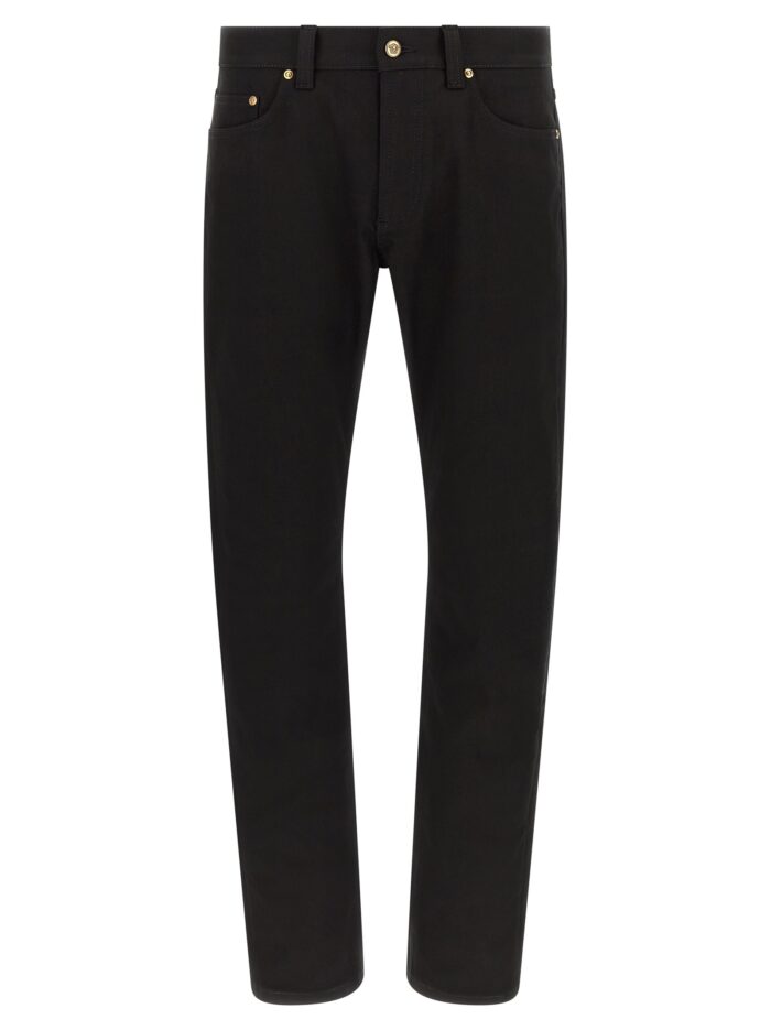 versace medusa embroidery jeans Versace Medusa Embroidery Jeans