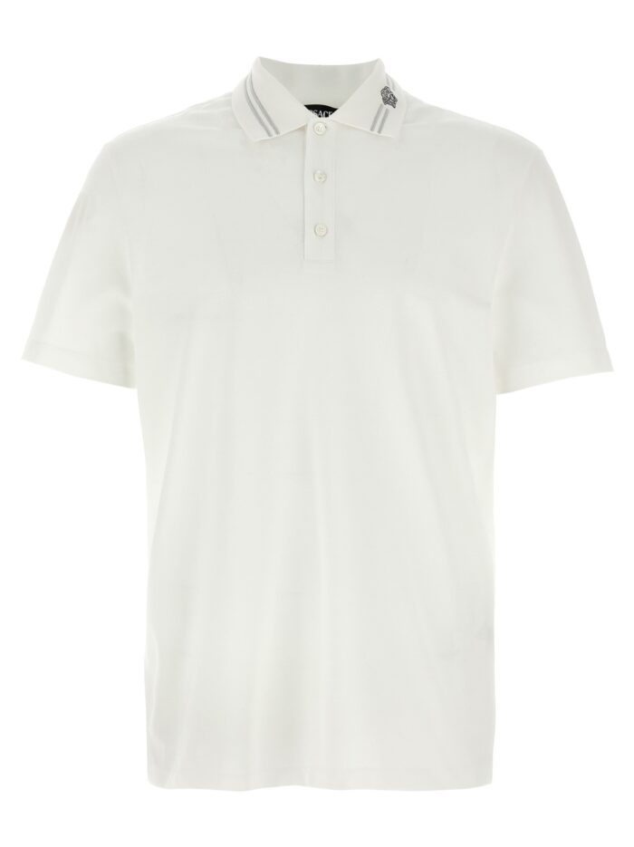 versace 'medusa embroidery' polo shirt Versace 'Medusa Embroidery' Polo Shirt