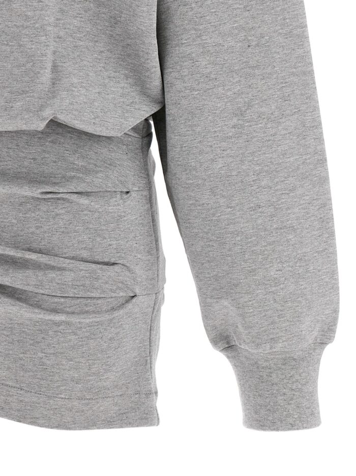The Attico Mélange Sweatshirt Dress