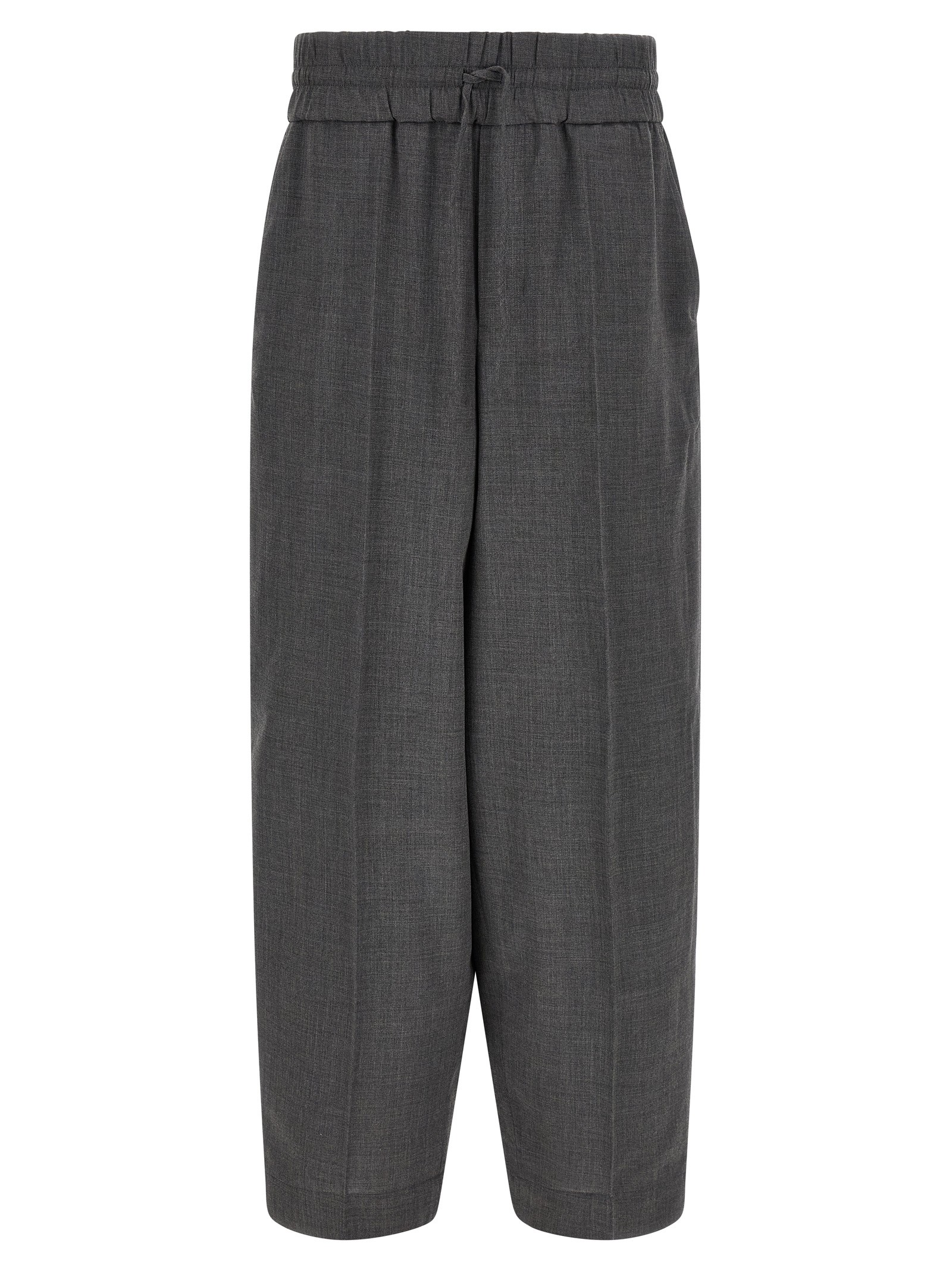 AMI PARIS Virgin Wool Trousers With Elastic