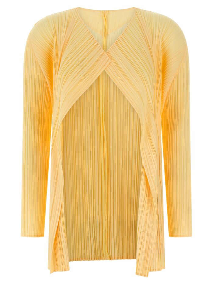pleats please issey miyake 'mellow pleats' cardigan PLEATS PLEASE ISSEY MIYAKE 'Mellow Pleats' Cardigan