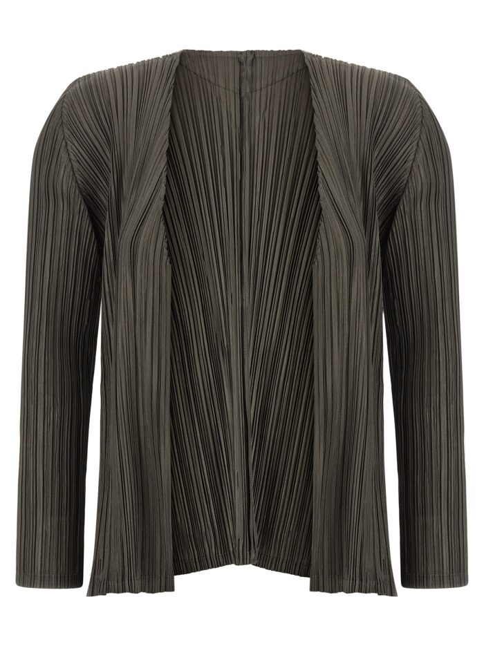 pleats please issey miyake 'mellow pleats' cardigan PLEATS PLEASE ISSEY MIYAKE 'Mellow Pleats' Cardigan