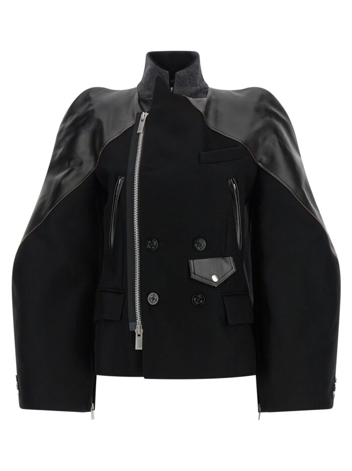 sacai melton wool jacket SACAI Melton Wool Jacket