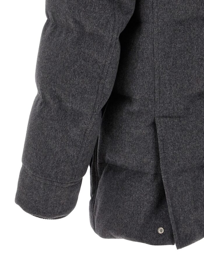 Brunello Cucinelli Membrane Wool Flannel Parka