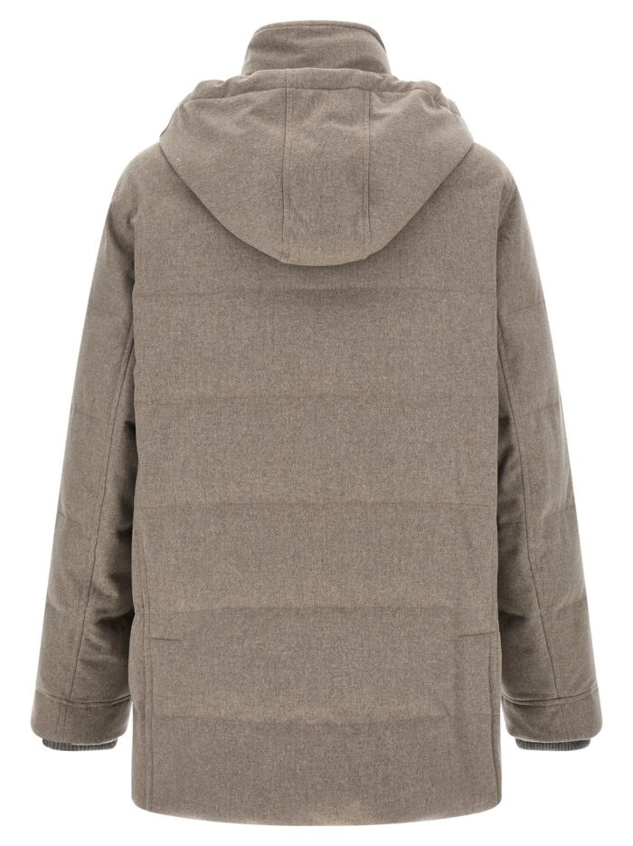 Brunello Cucinelli Membrane Wool Flannel Parka
