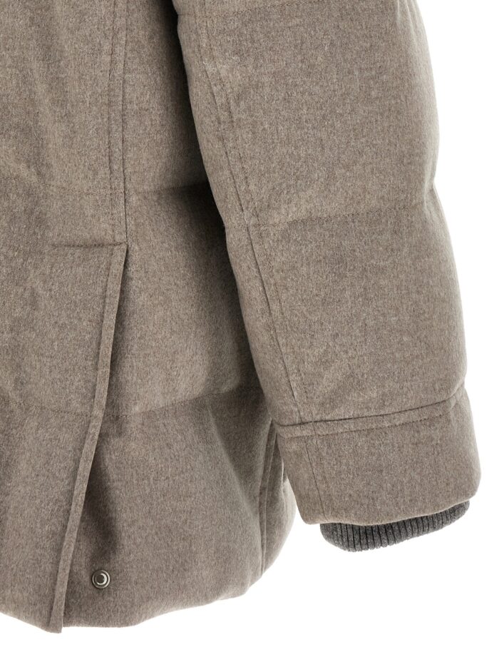 Brunello Cucinelli Membrane Wool Flannel Parka