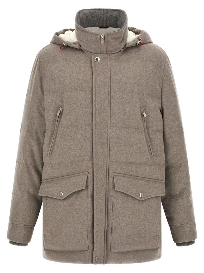brunello cucinelli membrane wool flannel parka Brunello Cucinelli Membrane Wool Flannel Parka