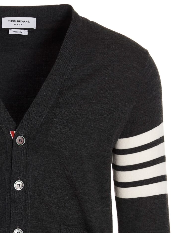 THOM BROWNE Merino Wool Cardigan