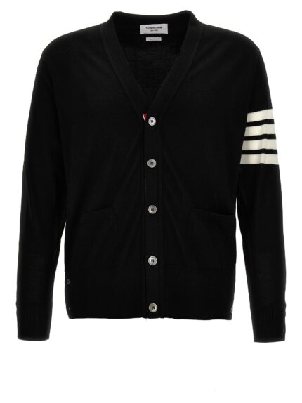 THOM BROWNE Merino Wool Cardigan