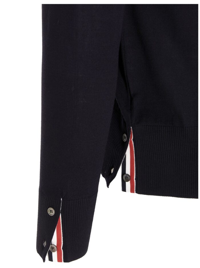 THOM BROWNE Merino Wool Cardigan