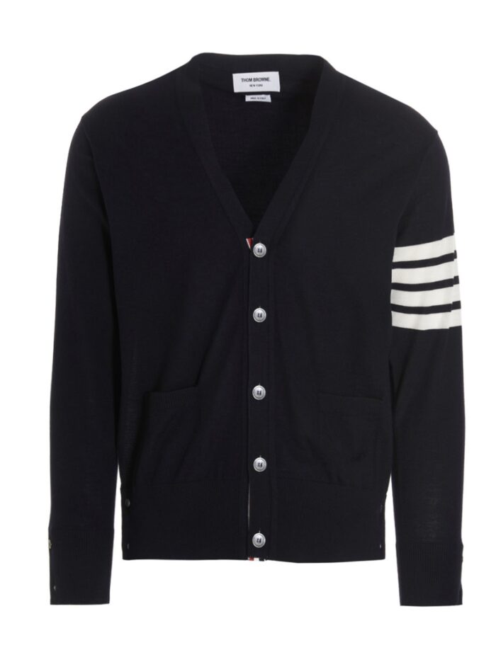 THOM BROWNE Merino Wool Cardigan