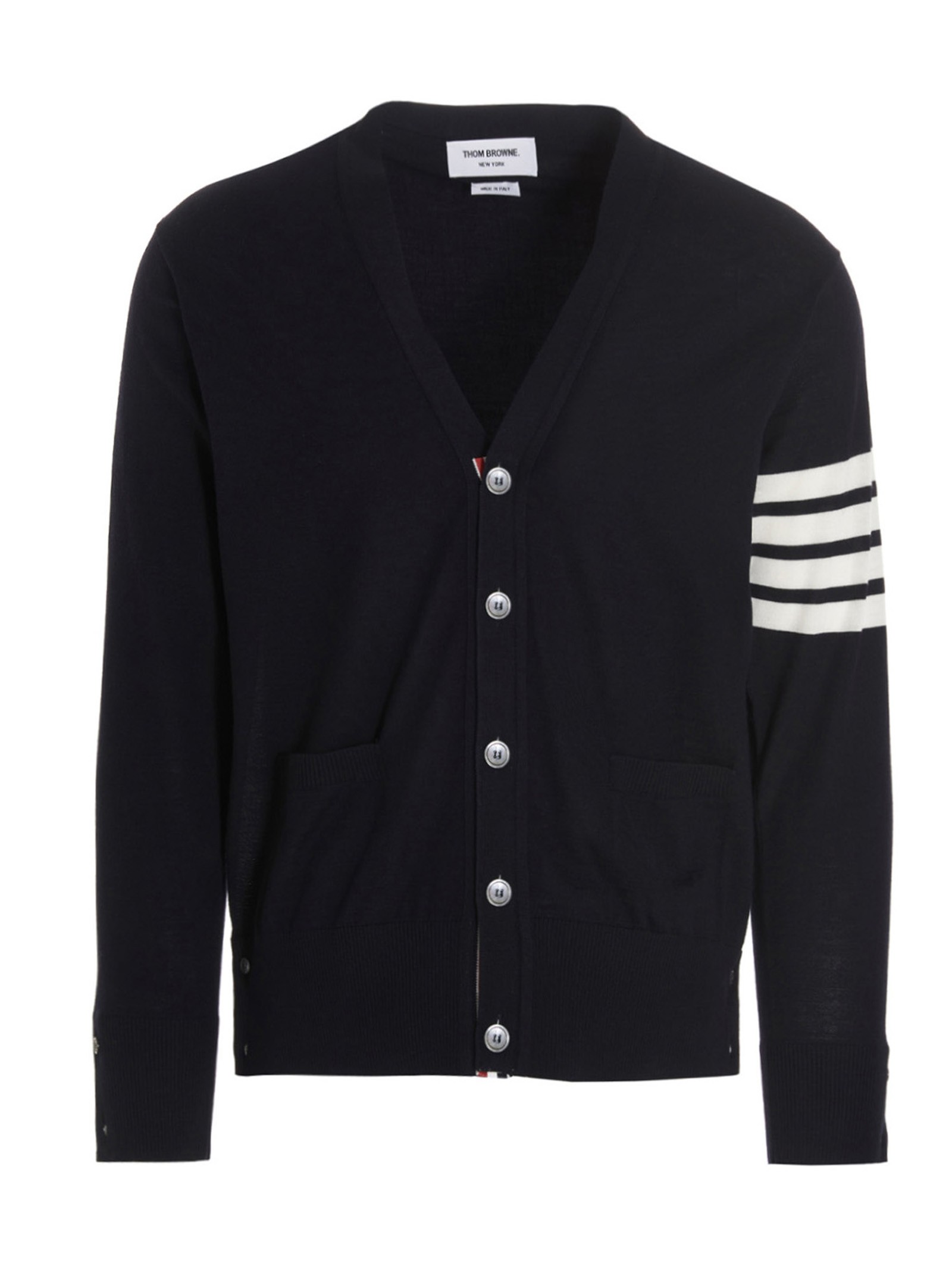 THOM BROWNE Merino Wool Cardigan