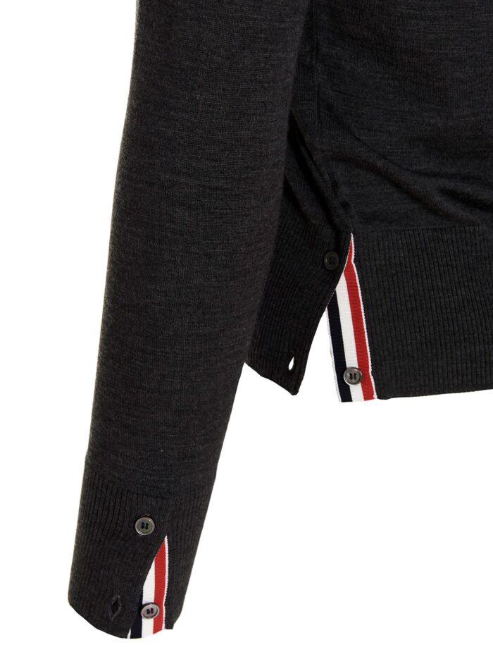 THOM BROWNE Merino Wool Cardigan