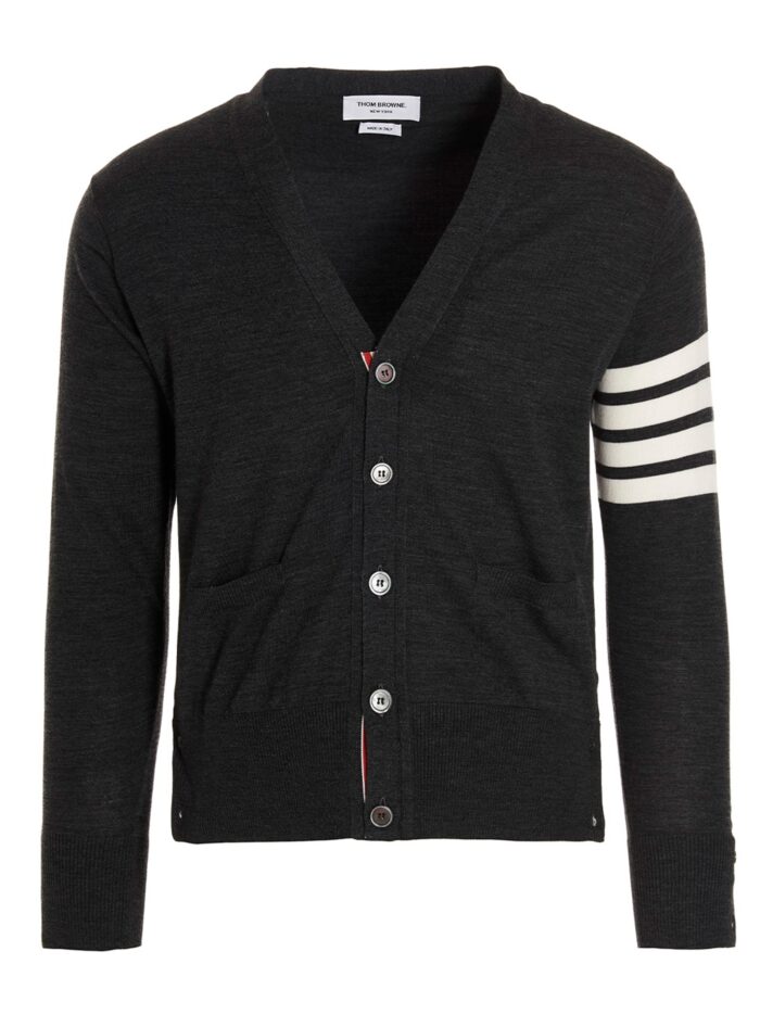 thom browne merino wool cardigan THOM BROWNE Merino Wool Cardigan