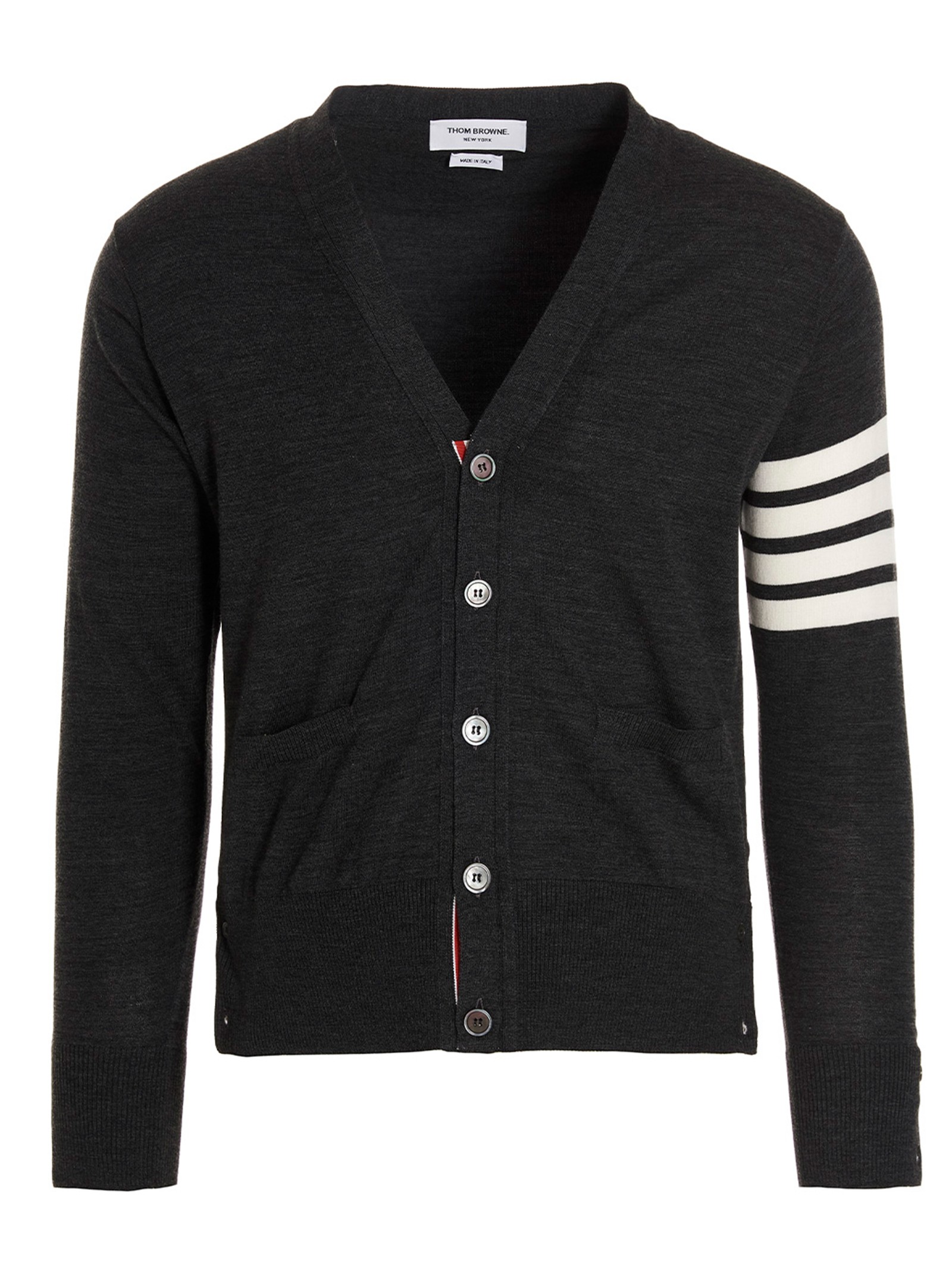 THOM BROWNE Merino Wool Cardigan