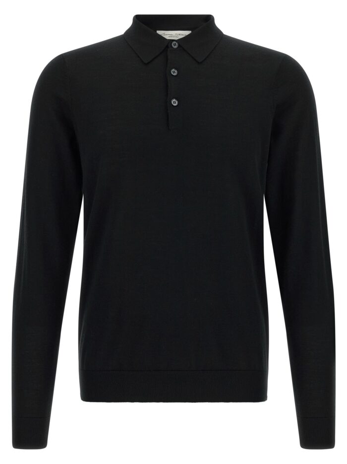 larmeri studio merino wool polo shirt LARMERI STUDIO Merino Wool Polo Shirt