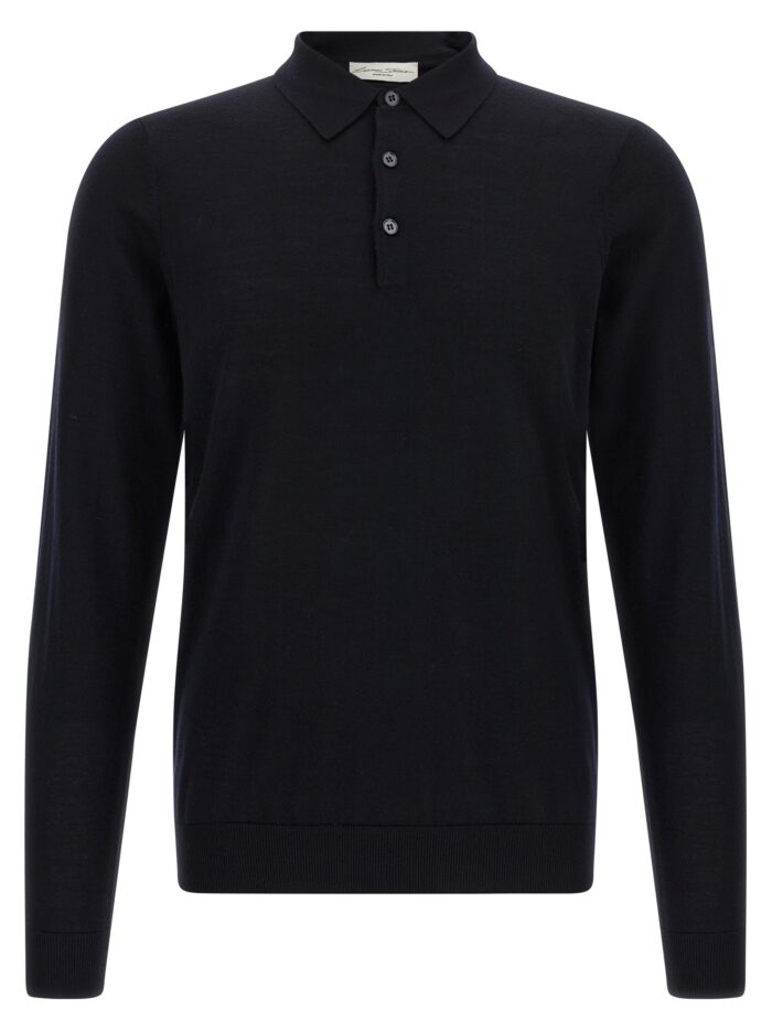 larmeri studio merino wool polo shirt LARMERI STUDIO Merino Wool Polo Shirt