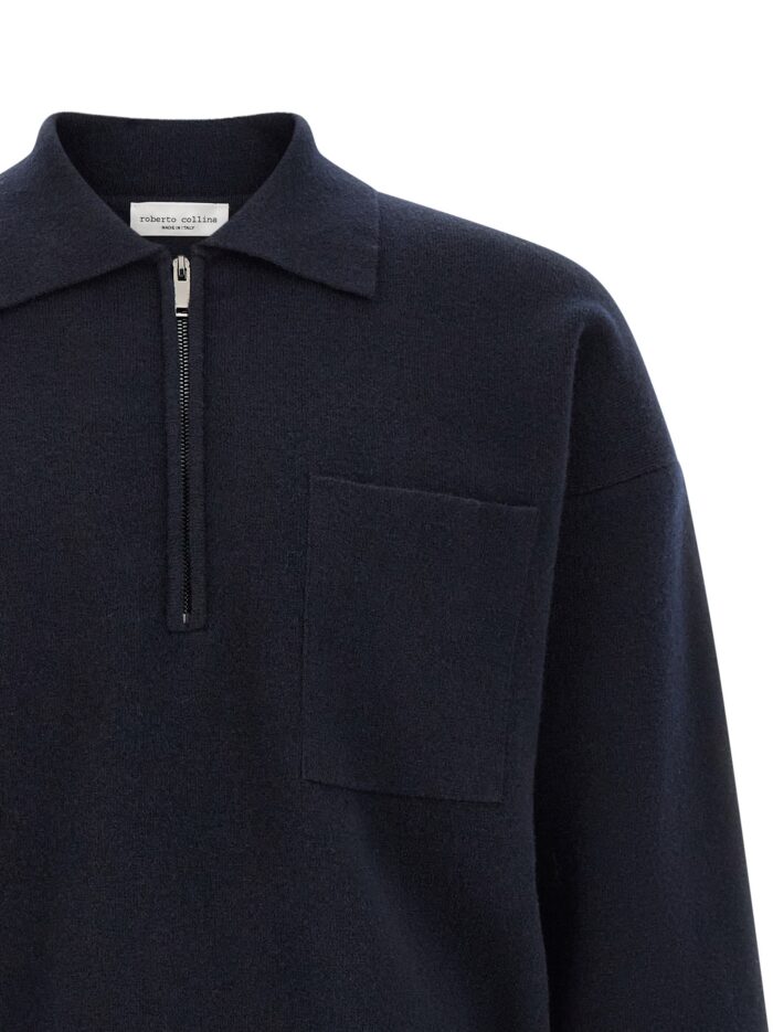 ROBERTO COLLINA Merino Wool Polo Shirt