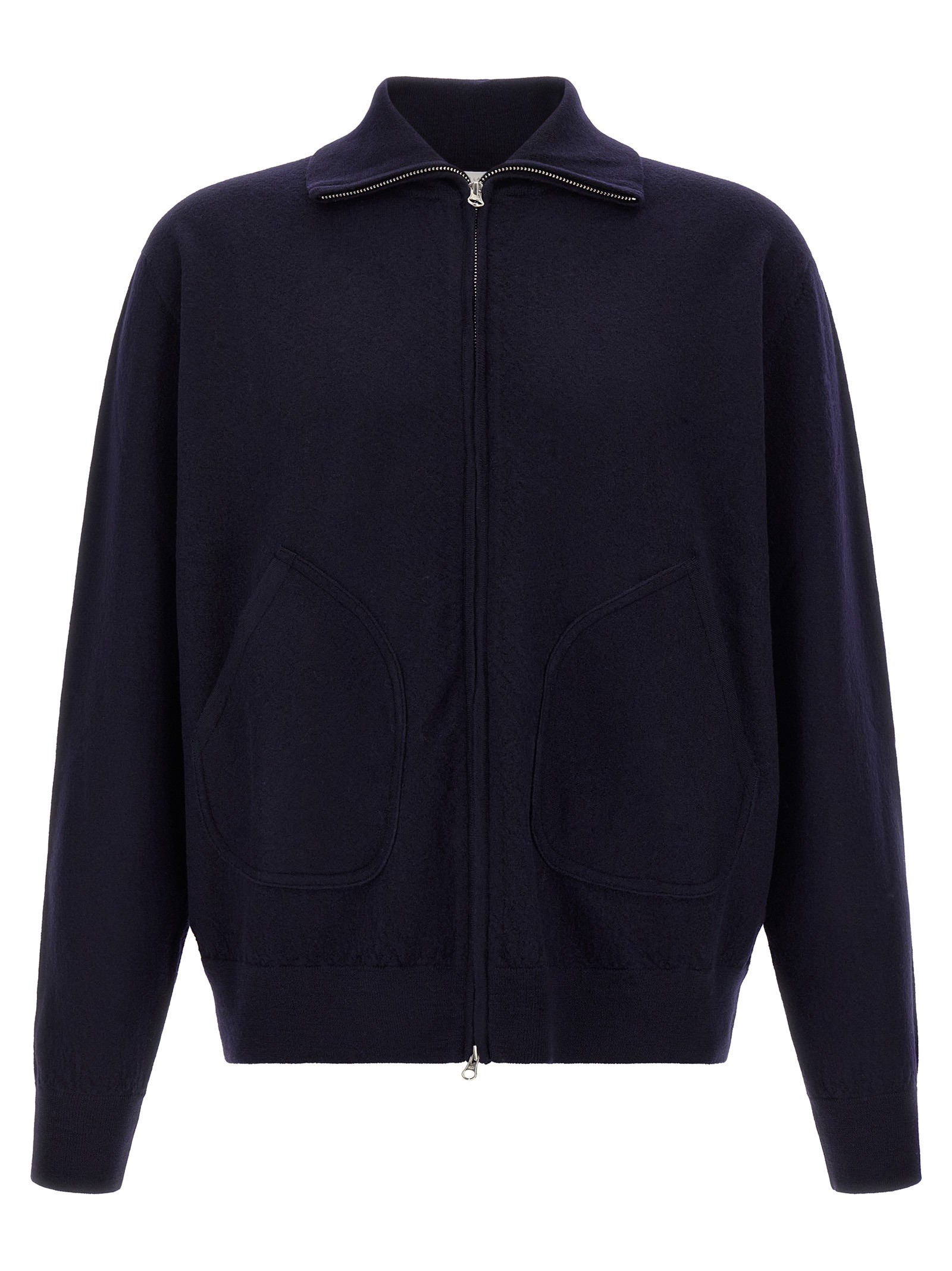 OLIVER LATTUGHI Merino Wool Zip Sweater