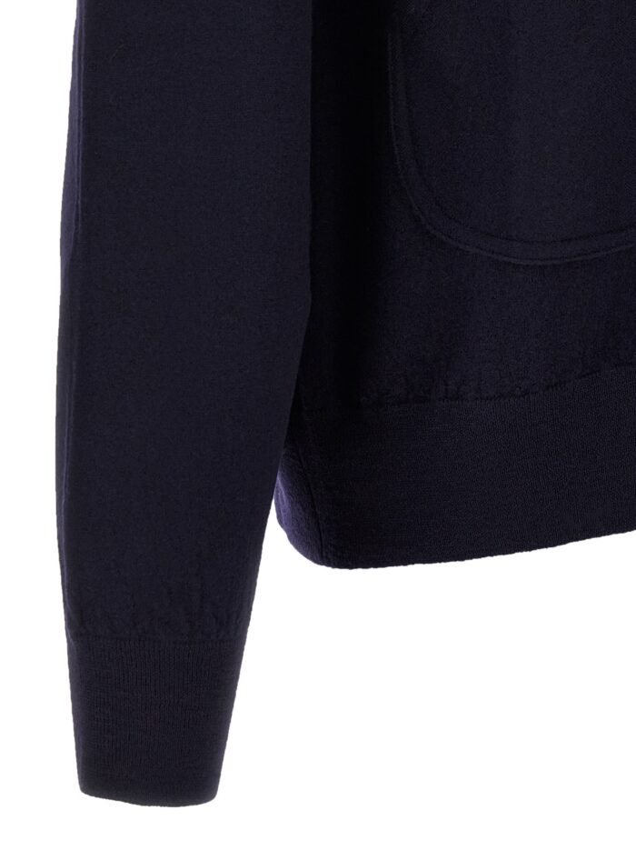 OLIVER LATTUGHI Merino Wool Zip Sweater
