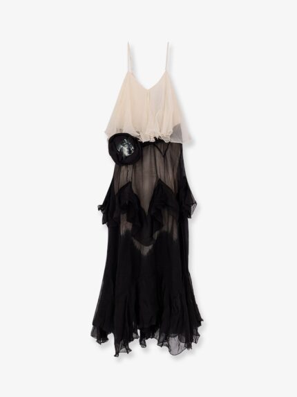 MES DEMOISELLES Belvy Long Viscose Dress