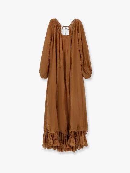 MES DEMOISELLES Crash Long Viscose Dress