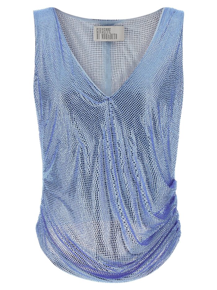GIUSEPPE DI MORABITO Mesh And Feather Top