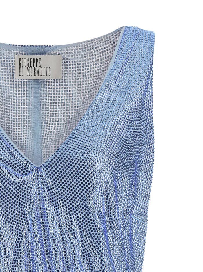 GIUSEPPE DI MORABITO Mesh And Feather Top