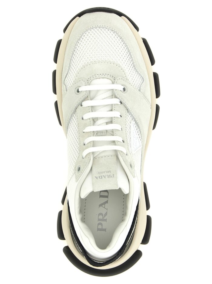 PRADA Mesh And Suede Sneakers