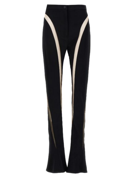MUGLER Mesh Insert Leggings