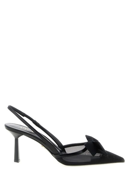 PRADA Mesh Slingback With Bow