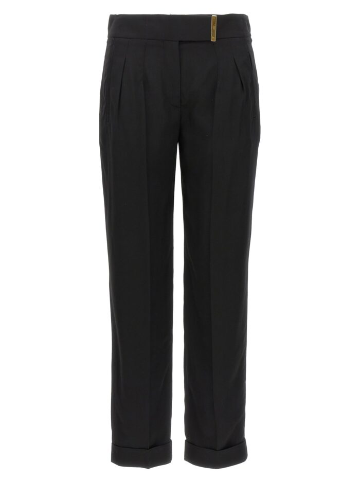 tom ford metal bar detail trousers TOM FORD Metal Bar Detail Trousers