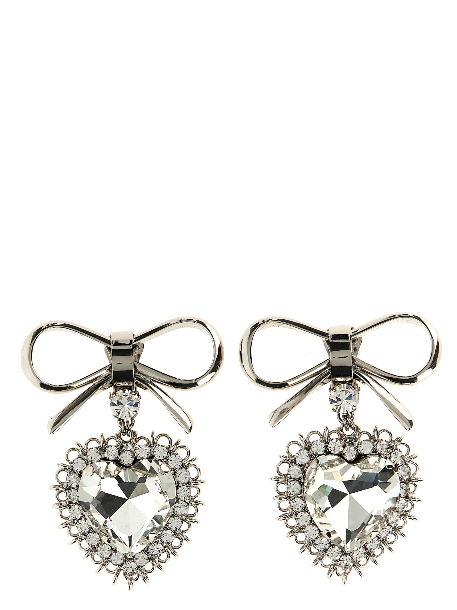 ALESSANDRA RICH Metal Bow Earrings