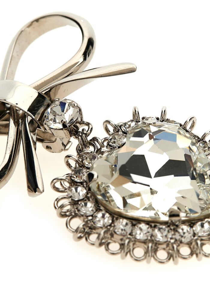 ALESSANDRA RICH Metal Bow Earrings