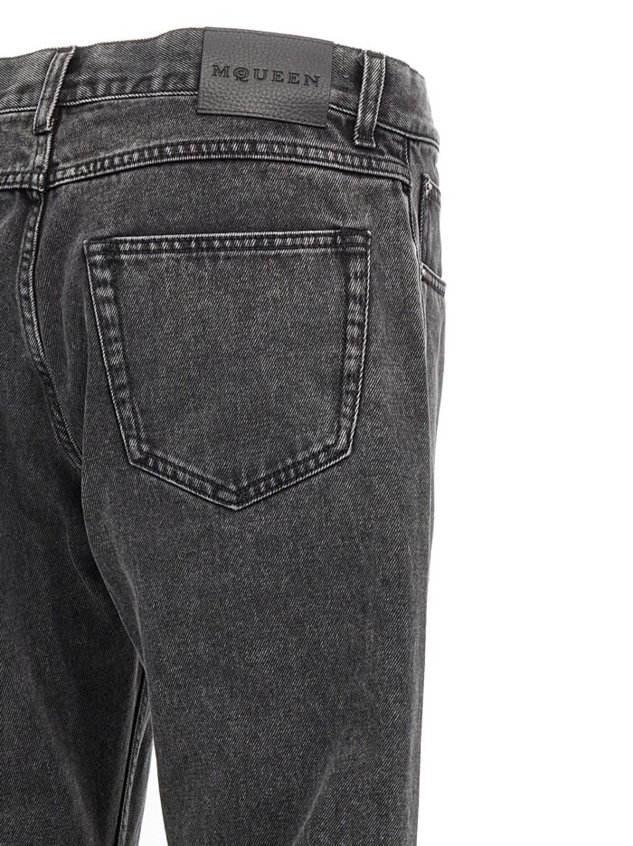 MCQUEEN Metal Plate Jeans