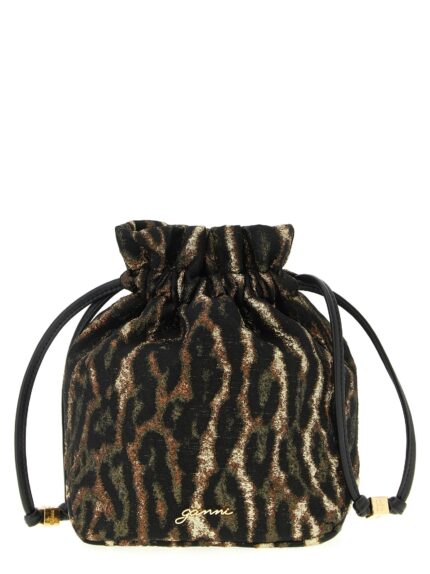 GANNI 'Metallic Bou Bucket' Pouch