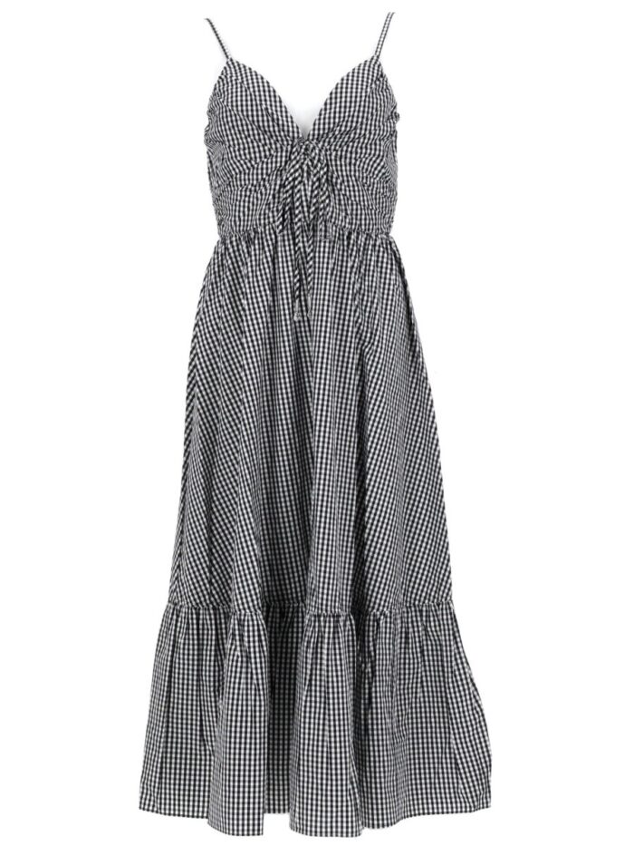 MICHAEL BY MICHAEL KORS ABITO LONGUETTE IN COTONE A QUADRETTI
